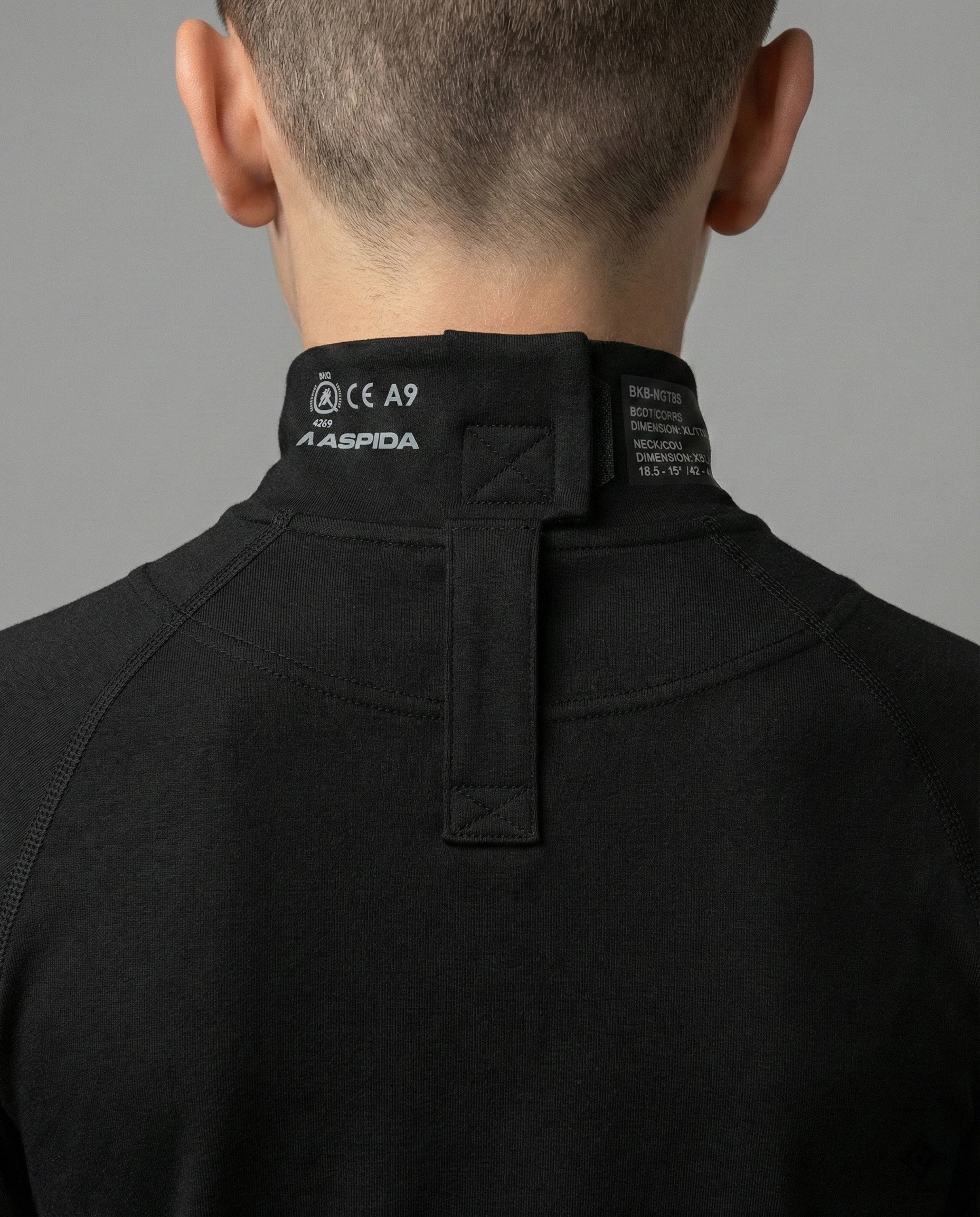 A9 COMPRESSION LONG-SLEEVE NECK GUARD TOP (JUNIOR)