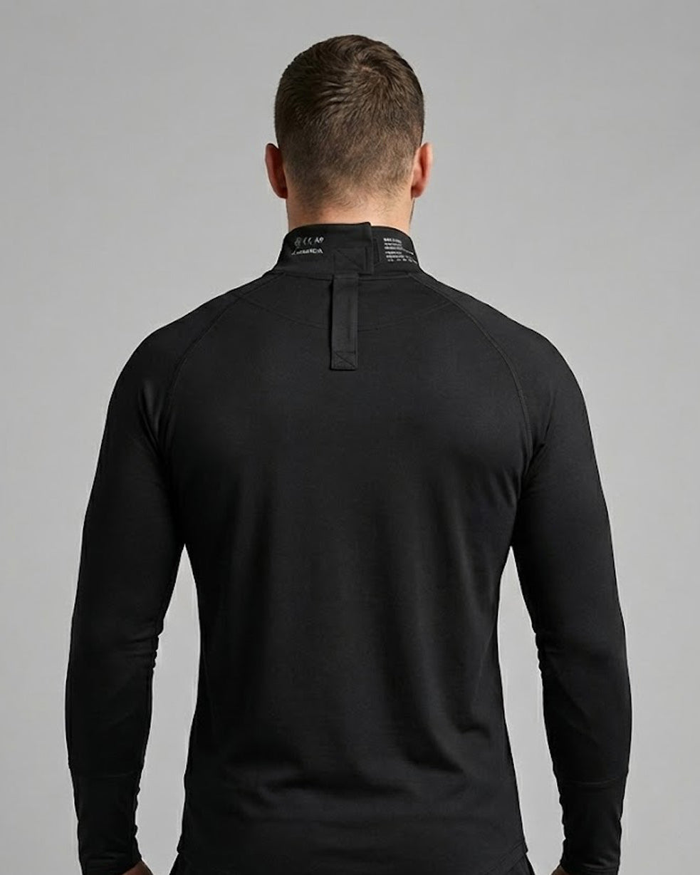 STEALTH A9 TOP [SENIOR]: A9 Compression Long Sleeve Neck Guard Top